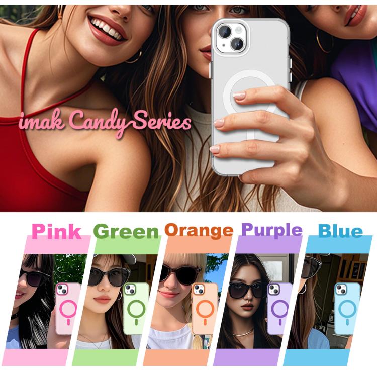 IMAK Candy Series Shockproof MagSafe Phone Case, For iPhone 15, For iPhone 14 Plus, For iPhone 13 / 14