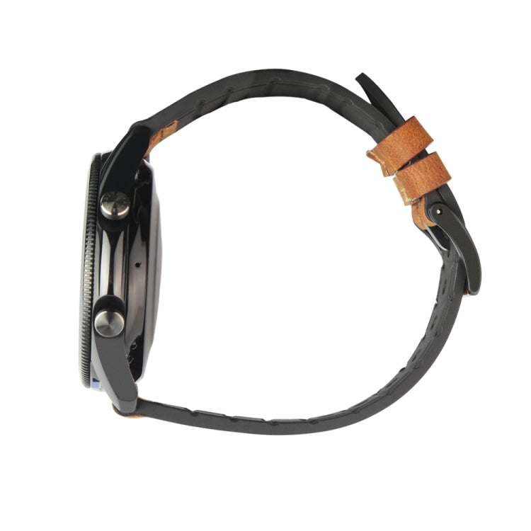 TPU + Leather Replacement Strap Watchband, For Samsung Galaxy Watch 3 41mm