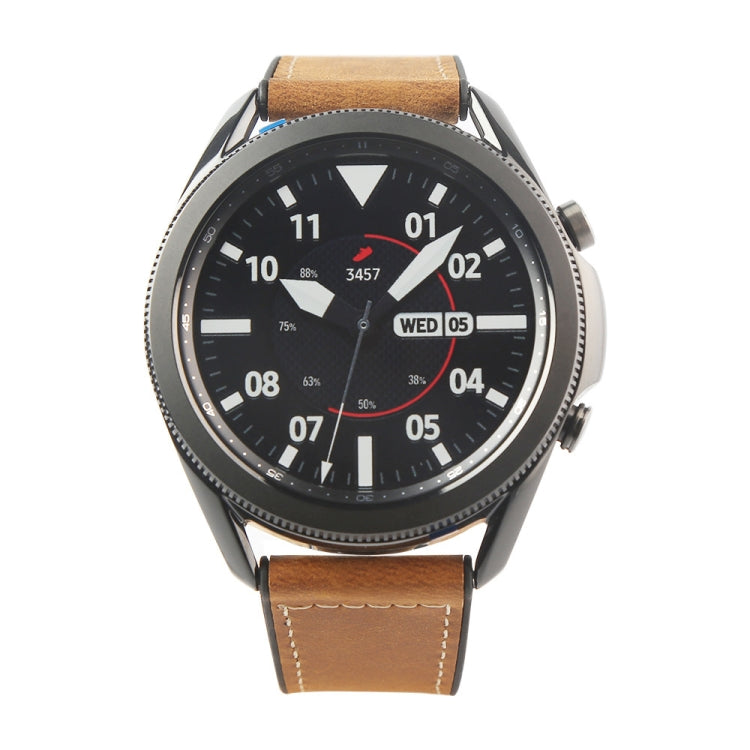 TPU + Leather Replacement Strap Watchband, For Samsung Galaxy Watch 3 45mm