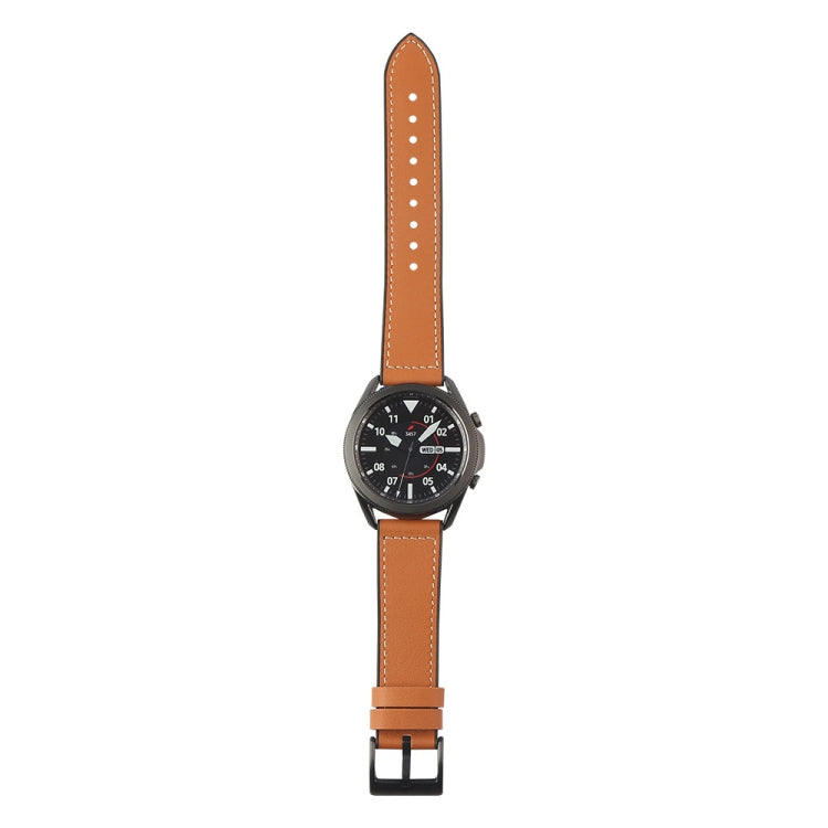 TPU + Leather Replacement Strap Watchband, For Samsung Galaxy Watch 3 45mm