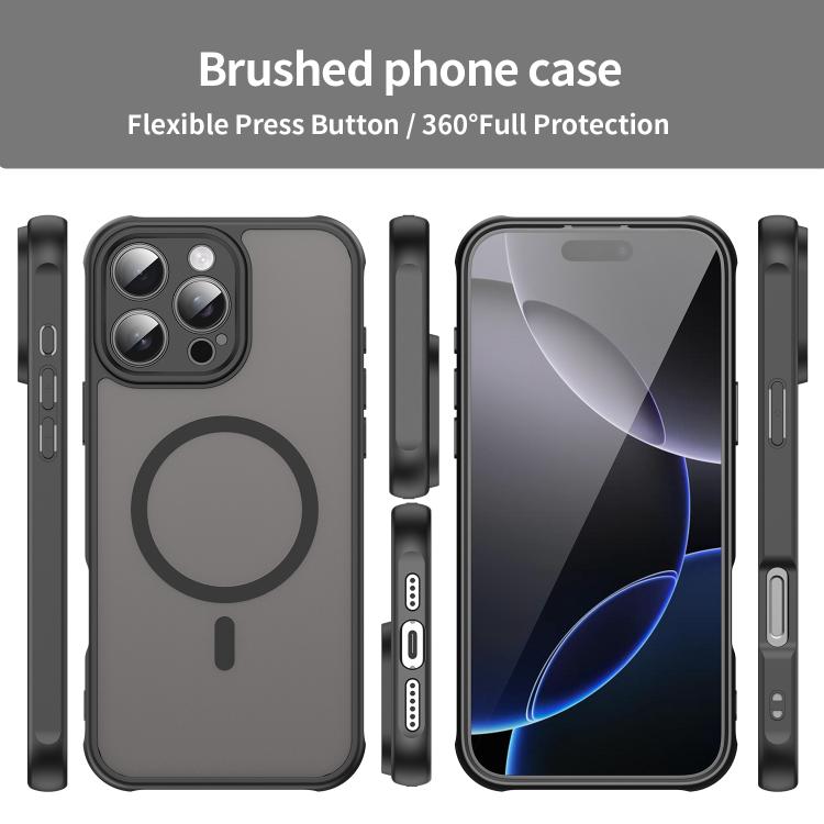 Fan Dun Series TPU Hybrid PC Frosted Magsafe Phone Case, For iPhone 16 Pro, For iPhone 16 Plus, For iPhone 16, For iPhone 15 Pro Max, For iPhone 15 Pro, For iPhone 15 Plus