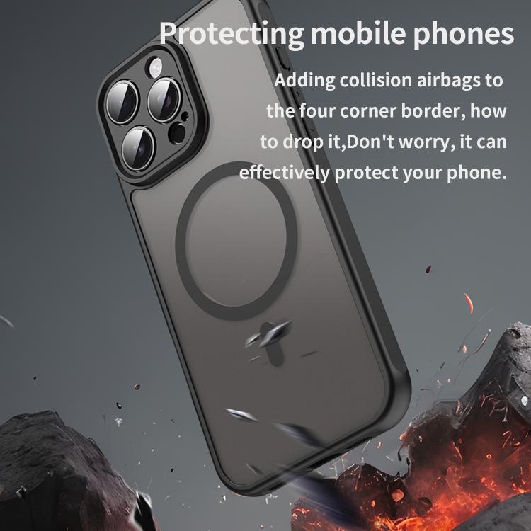 Fan Dun Series TPU Hybrid PC Frosted Magsafe Phone Case, For iPhone 16 Pro, For iPhone 16 Plus, For iPhone 16, For iPhone 15 Pro Max, For iPhone 15 Pro, For iPhone 15 Plus