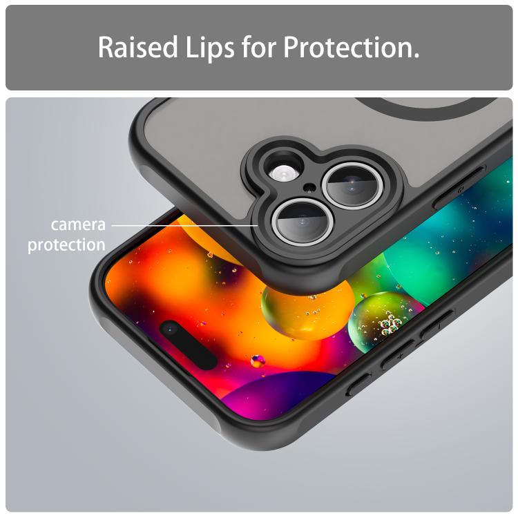 Fan Dun Series TPU Hybrid PC Frosted Magsafe Phone Case, For iPhone 16 Pro, For iPhone 16 Plus, For iPhone 16, For iPhone 15 Pro Max, For iPhone 15 Pro, For iPhone 15 Plus
