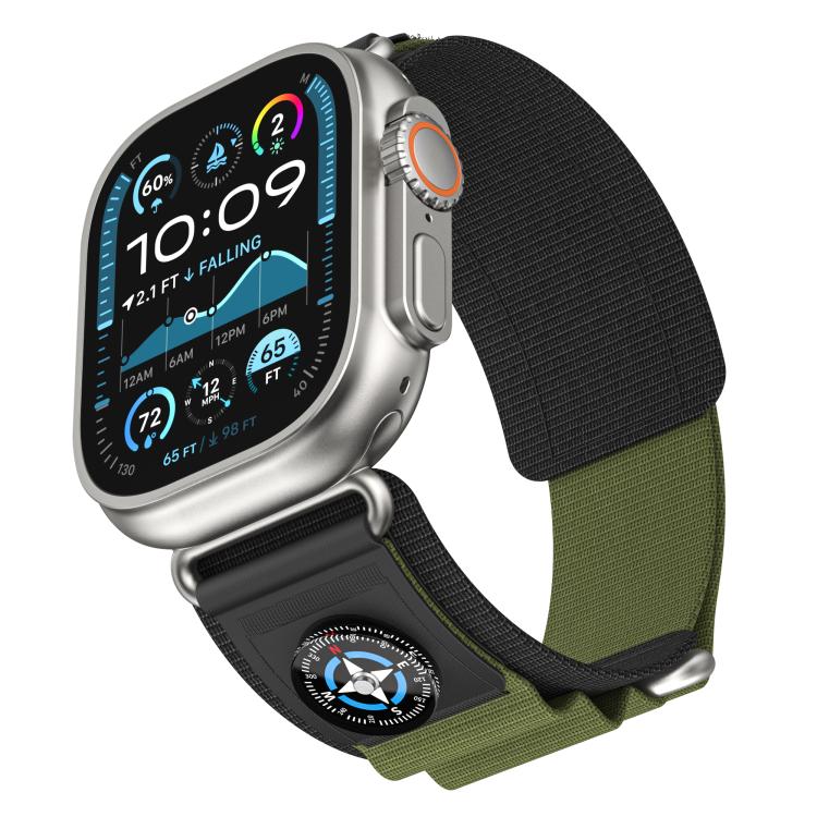 Kalebol Compass Nylon Loop Watch Strap, For Apple Watch 46mm / 49mm / 45mm / 44mm, For Apple Watch 42mm / 41mm / 40mm / 38mm
