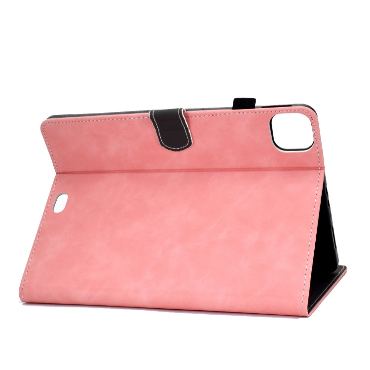 Étui à rabat horizontal en cuir de vachette avec support, emplacements pour cartes et fonction veille/réveil, pour iPad Air 2022/2020 10.9