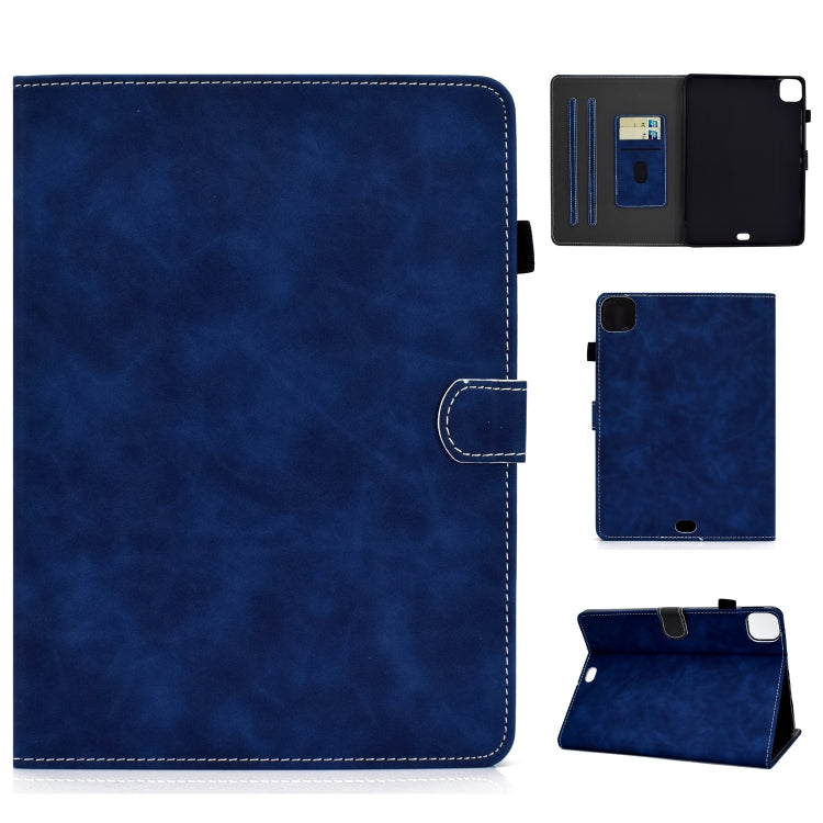 Étui à rabat horizontal en cuir de vachette avec support, emplacements pour cartes et fonction veille/réveil, pour iPad Air 2022/2020 10.9