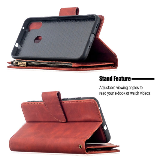 Galaxy A11 horizontal flip case showcasing card slot organization and holder design