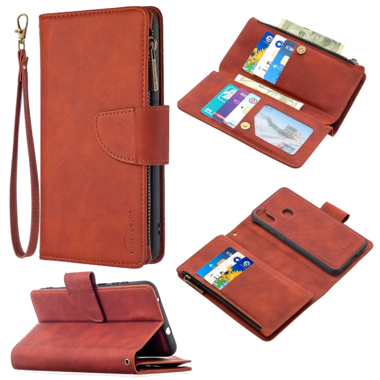 Skin Feel Detachable Magnetic Zipper Horizontal Flip PU Leather Case with Multi-Card Slots & Holder & Wallet & Photo Frame & Lanyard, For Samsung Galaxy A11, For Samsung Galaxy A31, For Samsung Galaxy S10e, For Huawei P40