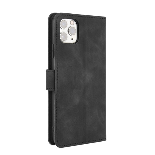Horizontal flip design iPhone 11 Pro leather case showing magnetic clasp and interior card slots