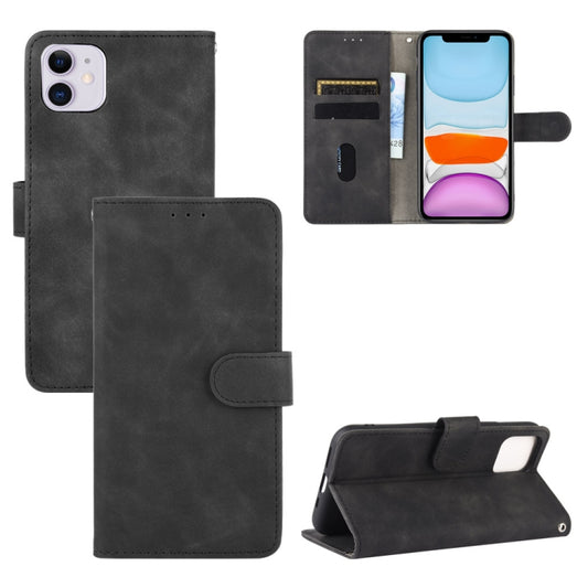 iPhone 11 Pro Max calf texture PU leather case with magnetic buckle and card slots