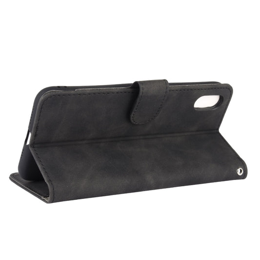 Textured calf leather pattern providing grip and sophisticated appearance