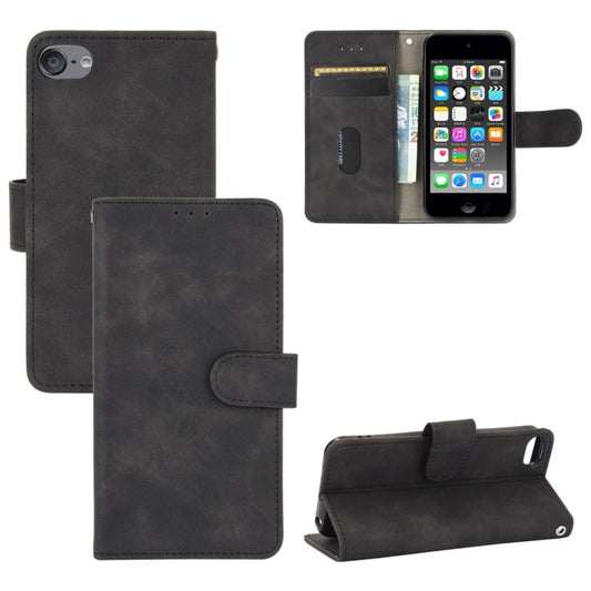 Premium calf texture PU leather case for iPod Touch 5 6 with magnetic buckle and card slots