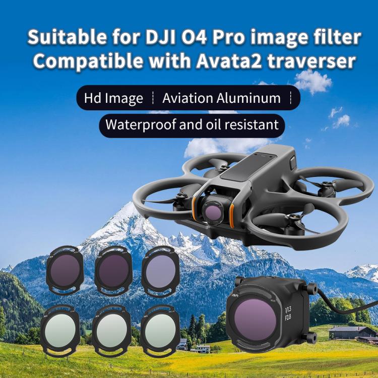 For DJI O4 Air Unit Pro / Avata 2 JSR YB Series Camera Lens Filter, MCUV, CPL, ND8, ND16, ND32, ND64, ND256, ND8PL, ND16PL, ND32PL, ND64PL, NIGHT, STAR, MCUV x 2, MCUV x 3, 3 in 1 CPL ND8/16, 4 in 1 ND, 4 in 1 NDPL, 6 in 1 ND8-64 UV CPL����������������...