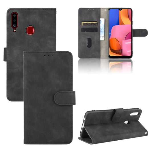 Premium calf texture PU leather Samsung Galaxy A20s/A21s/A41 case with magnetic buckle closure