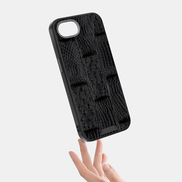 ABEEL Beast Pattern 6D Micro-Embossed MagSafe Genuine Leather Phone Case, For iPhone 17 Pro Max, For iPhone 17 Pro, For iPhone 17, For iPhone 17 Air, For iPhone 16e, For iPhone 16 Pro Max