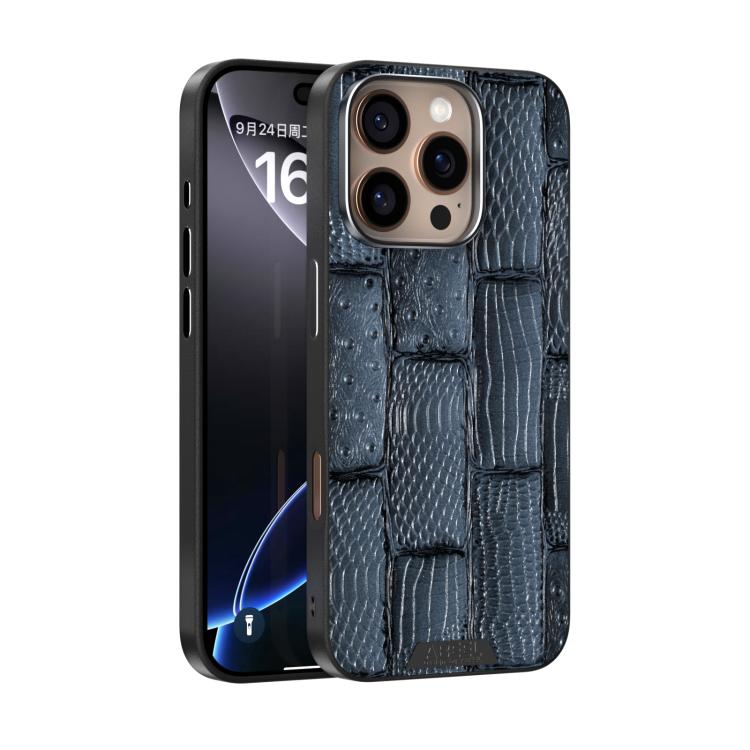 ABEEL Beast Pattern 6D Micro-Embossed MagSafe Genuine Leather Phone Case, For iPhone 17 Pro Max, For iPhone 17 Pro, For iPhone 17, For iPhone 17 Air, For iPhone 16e, For iPhone 16 Pro Max