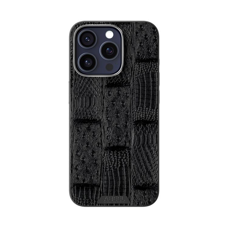 ABEEL Beast Pattern 6D Micro-Embossed MagSafe Genuine Leather Phone Case, For iPhone 13 Pro, For iPhone 13