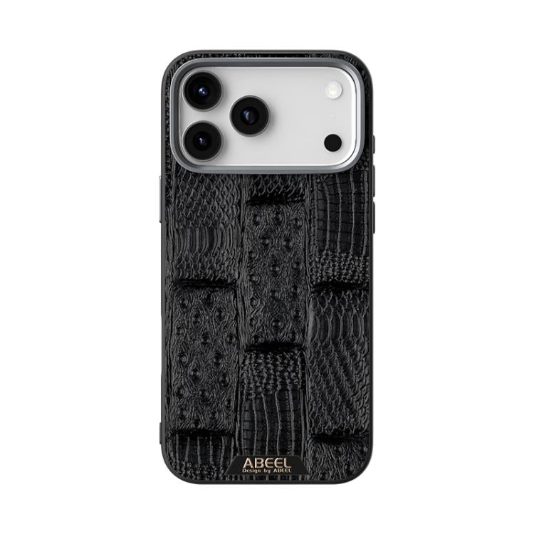 ABEEL Beast Pattern 6D Micro-Embossed MagSafe Genuine Leather Phone Case, For iPhone 17 Pro Max, For iPhone 17 Pro, For iPhone 17, For iPhone 17 Air, For iPhone 16e, For iPhone 16 Pro Max