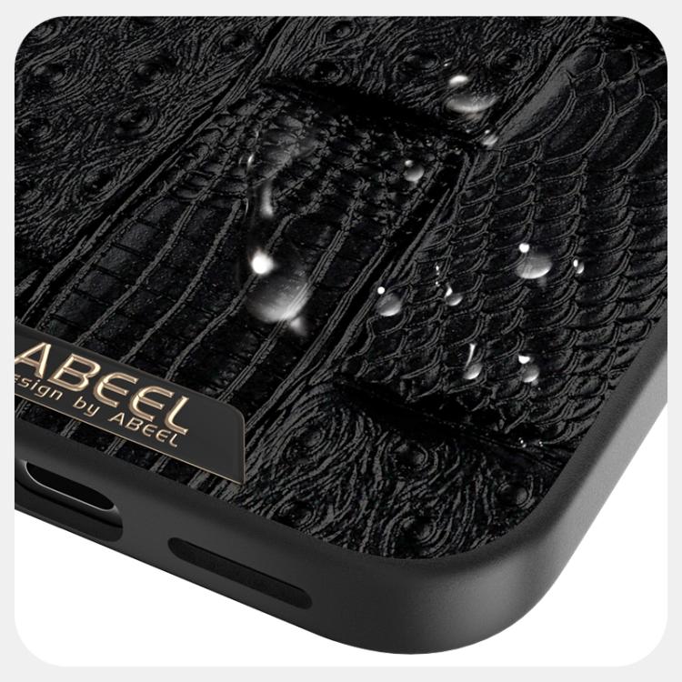 ABEEL Beast Pattern 6D Micro-Embossed MagSafe Genuine Leather Phone Case, For iPhone 17 Pro Max, For iPhone 17 Pro, For iPhone 17, For iPhone 17 Air, For iPhone 16e, For iPhone 16 Pro Max