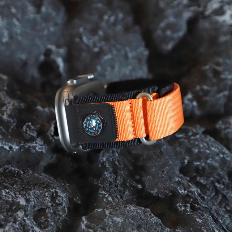 Compass Nylon Loop Watch Band, For Apple Watch 46mm / 49mm / 45mm / 44mm, For Apple Watch 42mm / 41mm / 40mm / 38mm