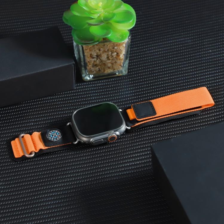 Compass Nylon Loop Watch Band, For Apple Watch 46mm / 49mm / 45mm / 44mm, For Apple Watch 42mm / 41mm / 40mm / 38mm