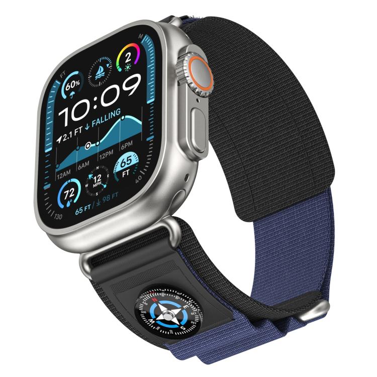 Compass Nylon Loop Watch Band, For Apple Watch 46mm / 49mm / 45mm / 44mm, For Apple Watch 42mm / 41mm / 40mm / 38mm