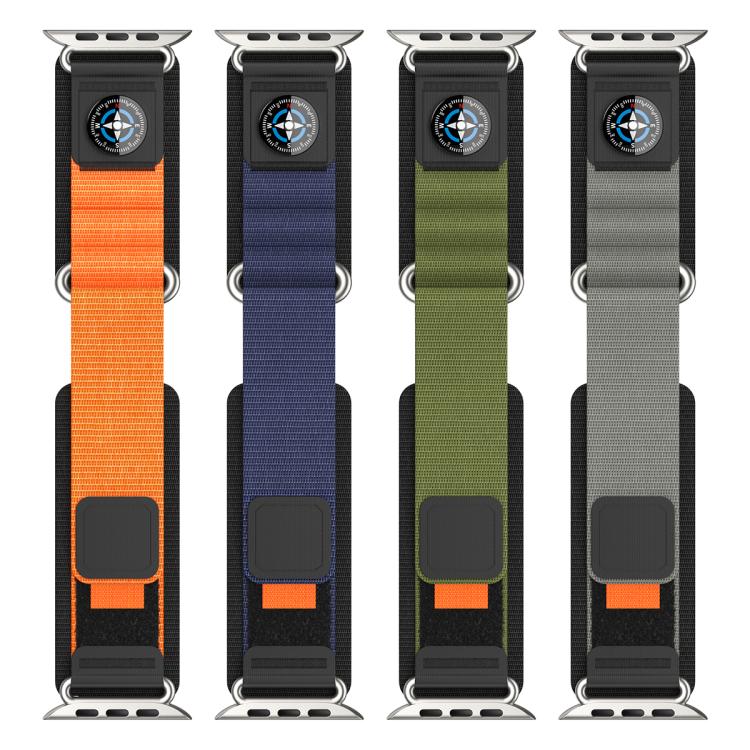 Compass Nylon Loop Watch Band, For Apple Watch 46mm / 49mm / 45mm / 44mm, For Apple Watch 42mm / 41mm / 40mm / 38mm