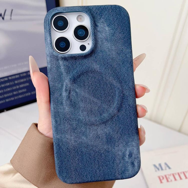 Denim MagSafe Magnetic PC + PU Phone Case, For iPhone 12 / 12 Pro, For iPhone 12 Pro Max
