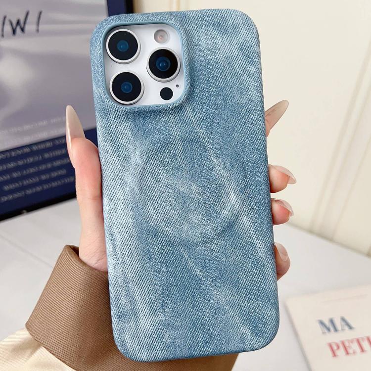 Denim MagSafe Magnetic PC + PU Phone Case, For iPhone 12 / 12 Pro, For iPhone 12 Pro Max
