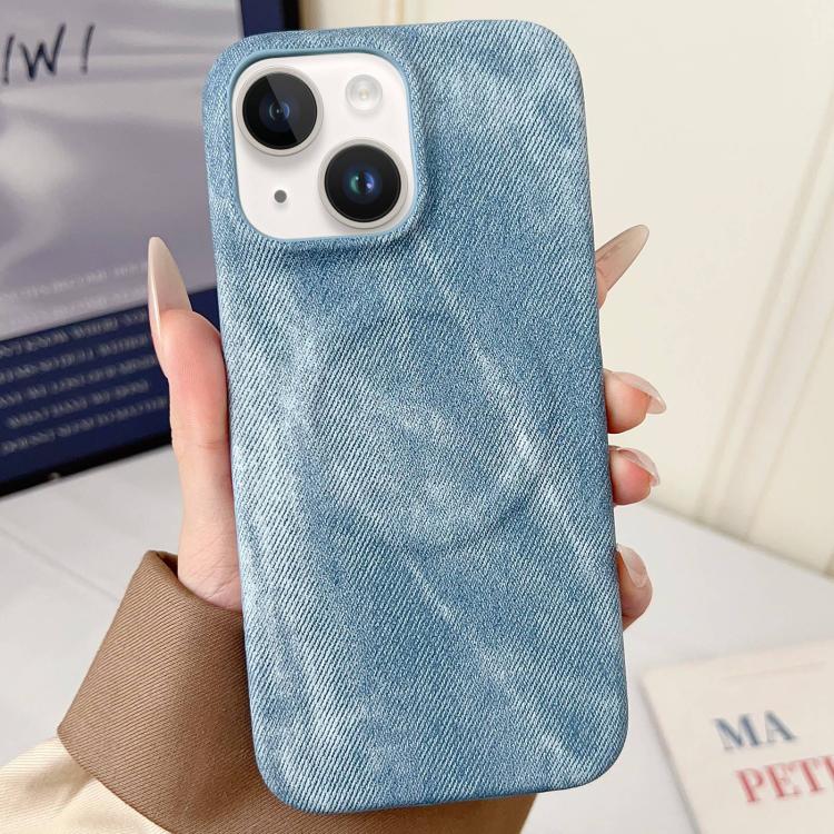 Denim MagSafe Magnetic PC + PU Phone Case, For iPhone 14, For iPhone 14 Pro, For iPhone 14 Pro Max, For iPhone 13 Pro Max, For iPhone 13 Pro, For iPhone 13