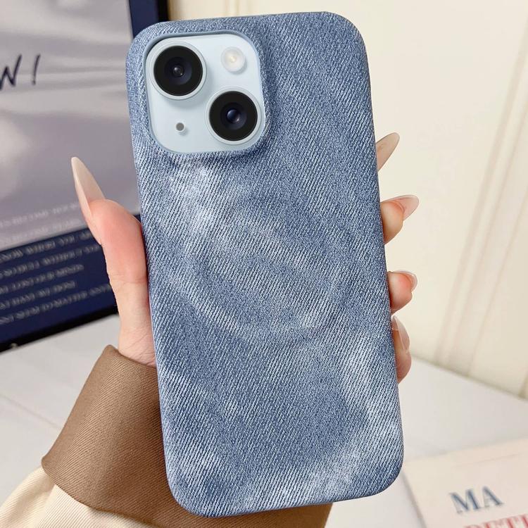 Denim MagSafe Magnetic PC + PU Phone Case, For iPhone 16 Plus, For iPhone 16, For iPhone 15 Pro Max, For iPhone 15 Pro, For iPhone 15 Plus, For iPhone 15