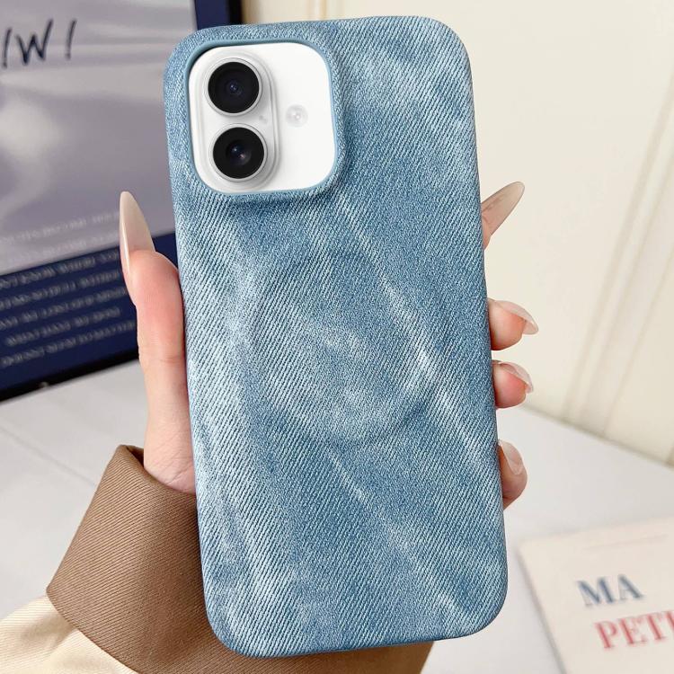 Denim MagSafe Magnetic PC + PU Phone Case, For iPhone 16 Plus, For iPhone 16, For iPhone 15 Pro Max, For iPhone 15 Pro, For iPhone 15 Plus, For iPhone 15