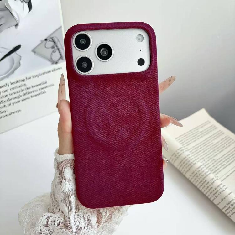 Denim MagSafe Magnetic PC + PU Phone Case, For iPhone 18 Pro, For iPhone 18 Pro Max, For iPhone 17 Pro Max, For iPhone 17 Pro, For iPhone 17