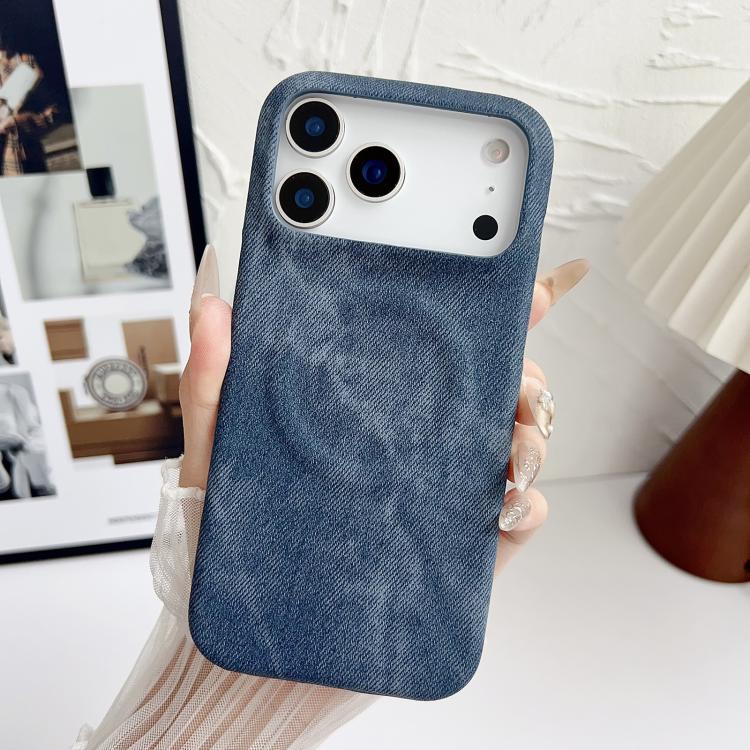 Denim MagSafe Magnetic PC + PU Phone Case, For iPhone 18 Pro, For iPhone 18 Pro Max, For iPhone 17 Pro Max, For iPhone 17 Pro, For iPhone 17