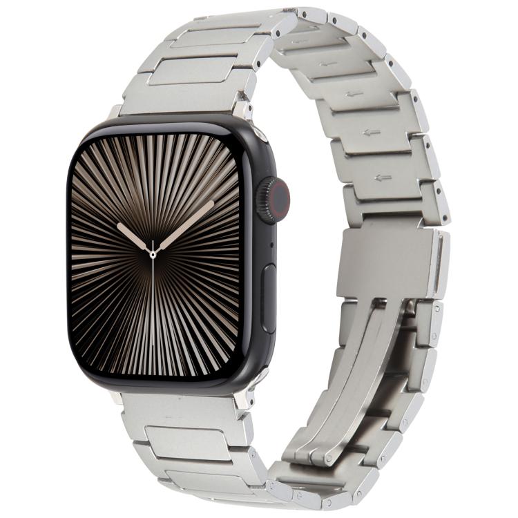 I-Shaped Folding Magnetic Buckle Metal Watch Band, For Apple Watch 46mm / 49mm / 45mm / 44mm, For Apple Watch 42mm / 41mm / 40mm / 38mm