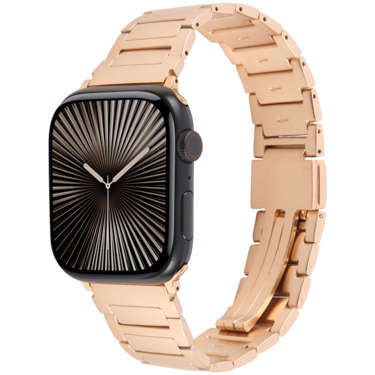 I-Shaped Folding Magnetic Buckle Metal Watch Band, For Apple Watch 46mm / 49mm / 45mm / 44mm, For Apple Watch 42mm / 41mm / 40mm / 38mm