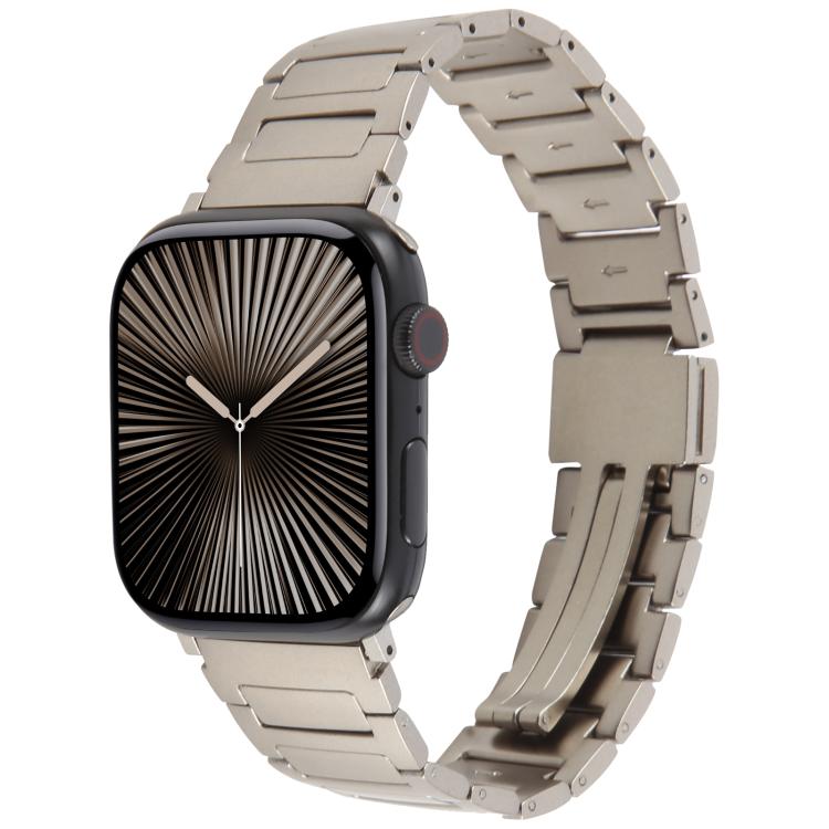 I-Shaped Folding Magnetic Buckle Metal Watch Band, For Apple Watch 46mm / 49mm / 45mm / 44mm, For Apple Watch 42mm / 41mm / 40mm / 38mm