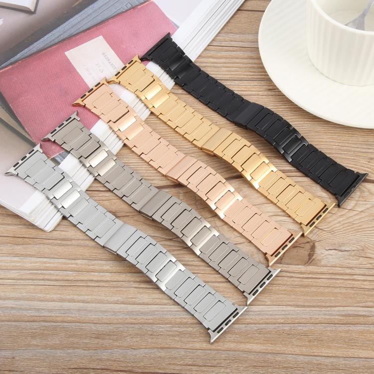 I-Shaped Folding Magnetic Buckle Metal Watch Band, For Apple Watch 46mm / 49mm / 45mm / 44mm, For Apple Watch 42mm / 41mm / 40mm / 38mm