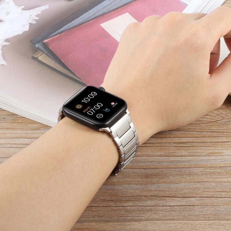 I-Shaped Folding Magnetic Buckle Metal Watch Band, For Apple Watch 46mm / 49mm / 45mm / 44mm, For Apple Watch 42mm / 41mm / 40mm / 38mm