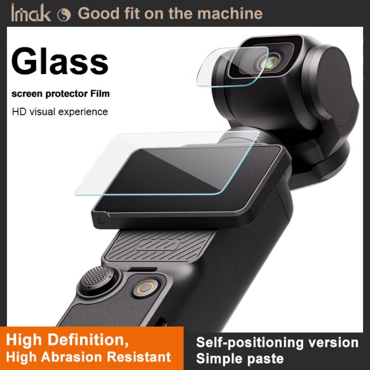 imak Tempered Glass Film with Camera Lens Film, Self-positioning Version, For DJI Osmo Action 5 Pro, For DJI Osmo Pocket 3, For DJI Osmo Action 4