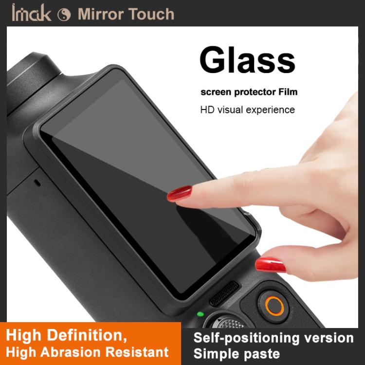 imak Tempered Glass Film with Camera Lens Film, Self-positioning Version, For DJI Osmo Action 5 Pro, For DJI Osmo Pocket 3, For DJI Osmo Action 4