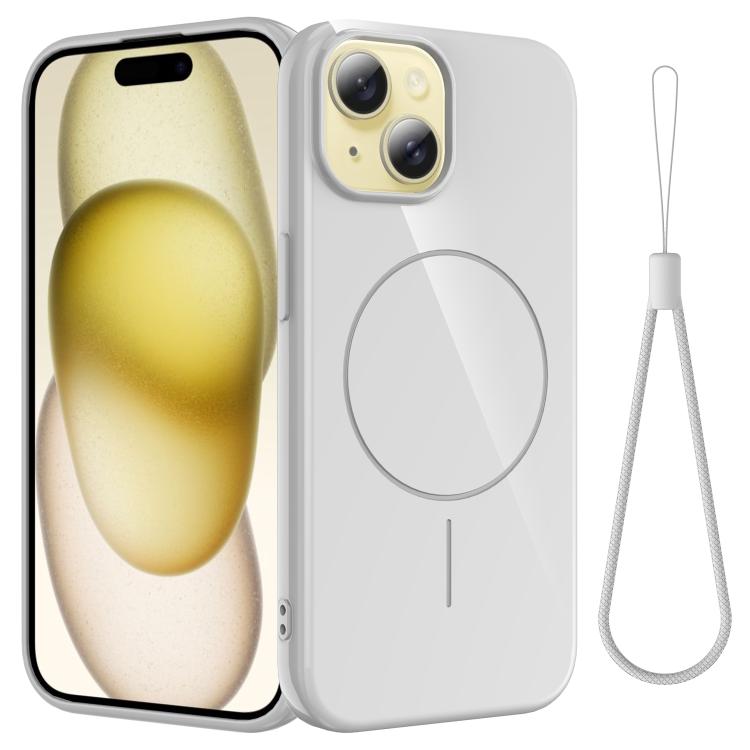 Glossy TPU Shockproof MagSafe Phone Case with Lanyard, For iPhone 16, For iPhone 15 Pro Max, For iPhone 15 Pro, For iPhone 15 Plus