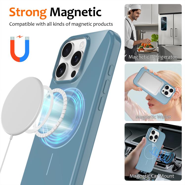 Glossy TPU Shockproof MagSafe Phone Case with Lanyard, For iPhone 15, For iPhone 14 Plus, For iPhone 14, For iPhone 14 Pro