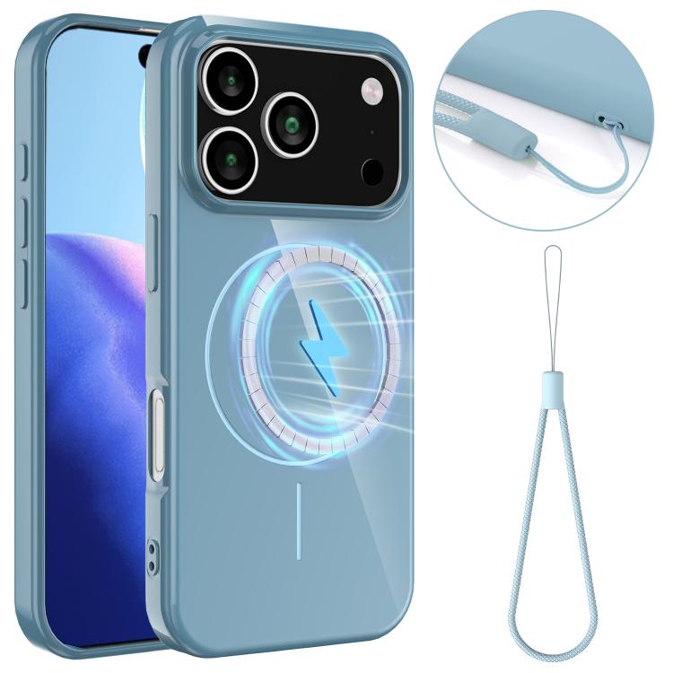Glossy TPU Shockproof MagSafe Phone Case with Lanyard, For iPhone 17 Pro Max, For iPhone 17 Pro, For iPhone 17, For iPhone 17 Air