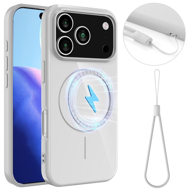 Glossy TPU Shockproof MagSafe Phone Case with Lanyard, For iPhone 17 Pro Max, For iPhone 17 Pro, For iPhone 17, For iPhone 17 Air