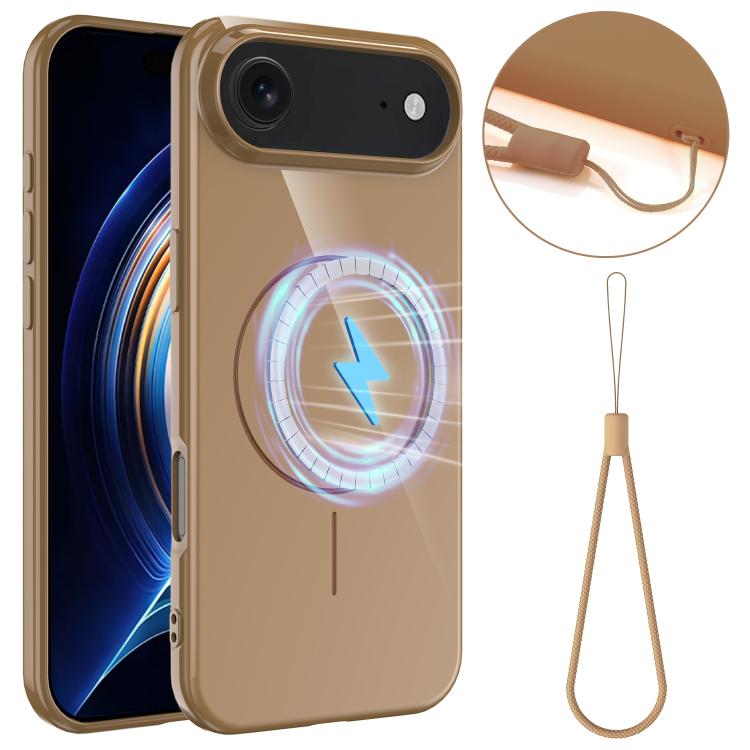Glossy TPU Shockproof MagSafe Phone Case with Lanyard, For iPhone 17 Pro Max, For iPhone 17 Pro, For iPhone 17, For iPhone 17 Air
