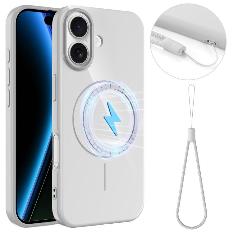 Glossy TPU Shockproof MagSafe Phone Case with Lanyard, For iPhone 17 Pro Max, For iPhone 17 Pro, For iPhone 17, For iPhone 17 Air