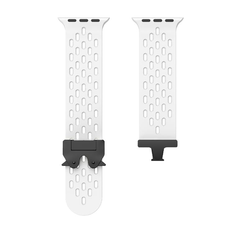 Kalebol Mesh Umbrella Buckle Silicone Watch Strap, For Apple Watch 46mm / 49mm / 45mm / 44mm, For Apple Watch 42mm / 41mm / 40mm / 38mm