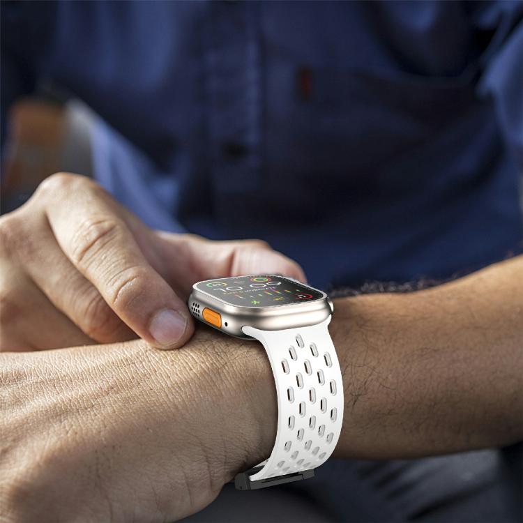 Kalebol Mesh Umbrella Buckle Silicone Watch Strap, For Apple Watch 46mm / 49mm / 45mm / 44mm, For Apple Watch 42mm / 41mm / 40mm / 38mm