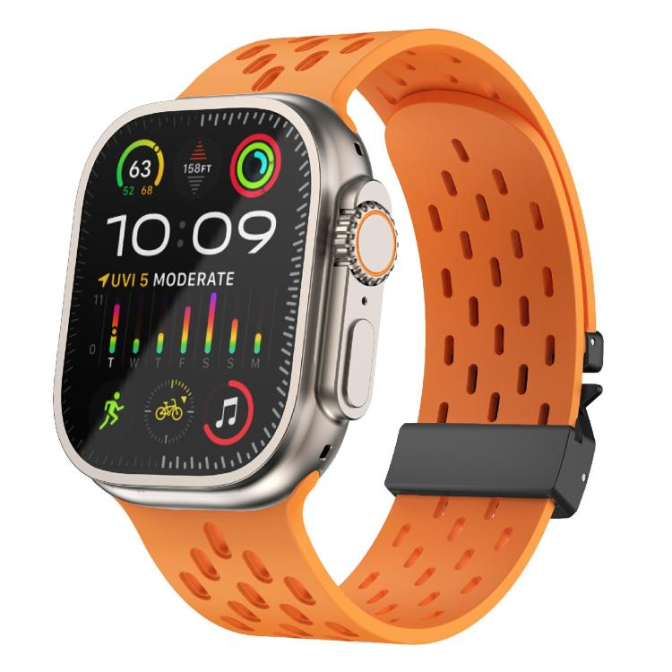 Kalebol Mesh Umbrella Buckle Silicone Watch Strap, For Apple Watch 46mm / 49mm / 45mm / 44mm, For Apple Watch 42mm / 41mm / 40mm / 38mm